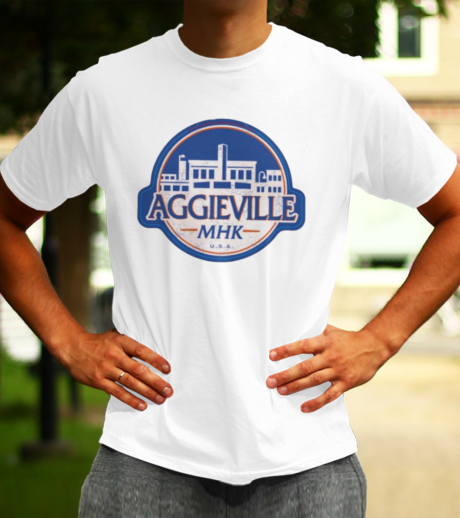 Aggieville MHK USA Manhattan Iconic Retro Style T-Shirt