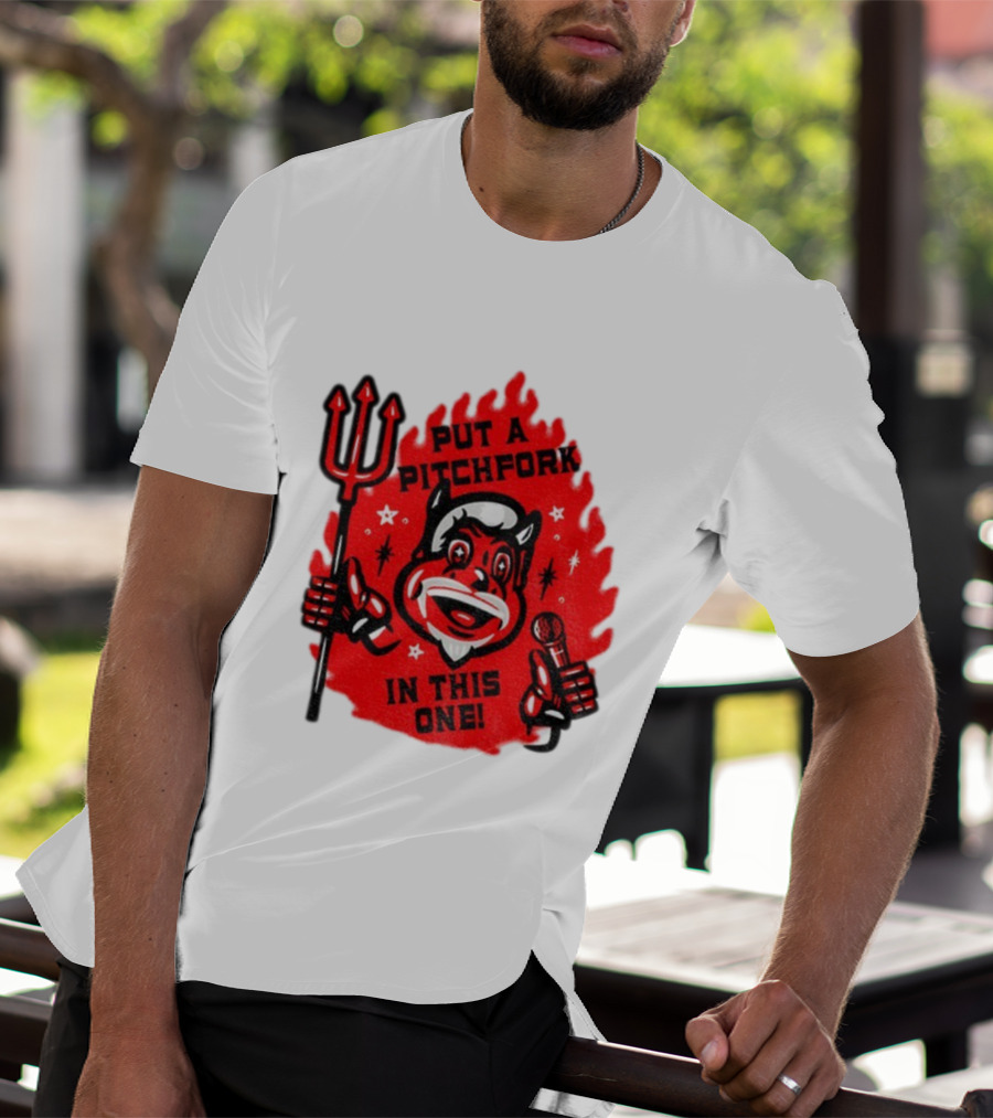 New Jersey Put A Pitchfork In This One NHL Devil Flame Retro T-Shirt