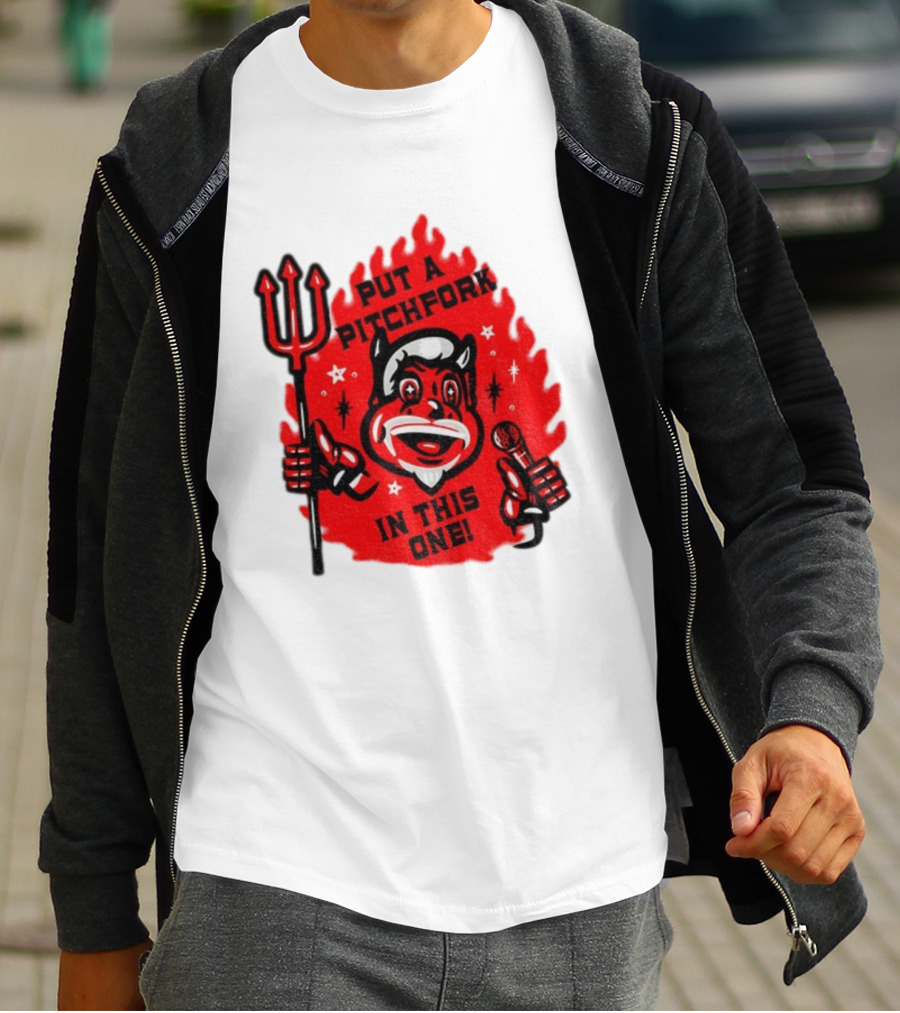 New Jersey Put A Pitchfork In This One NHL Devil Flame Retro T-Shirt