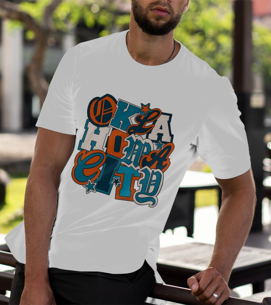 Oklahoma City Thunder Retro Typography Oklahoma City Styles T-Shirt