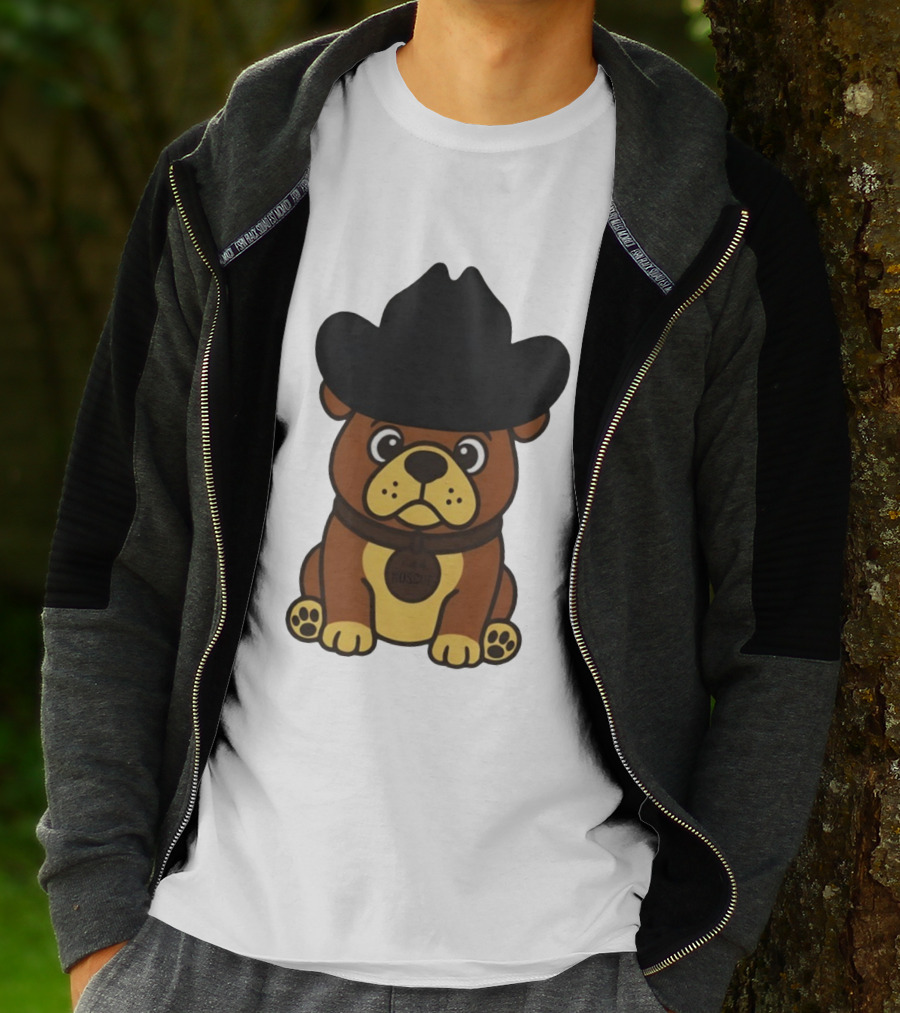 Rodeo Roscoe Dog Cowboy Hat Brown Pup T-Shirt