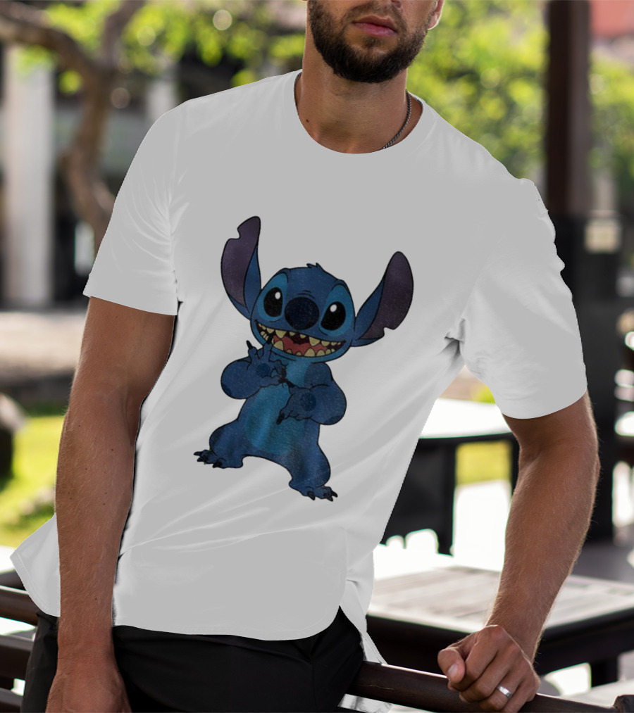 Six Seven 6 7 Meme Funny Stitch Hands Character T-Shirt