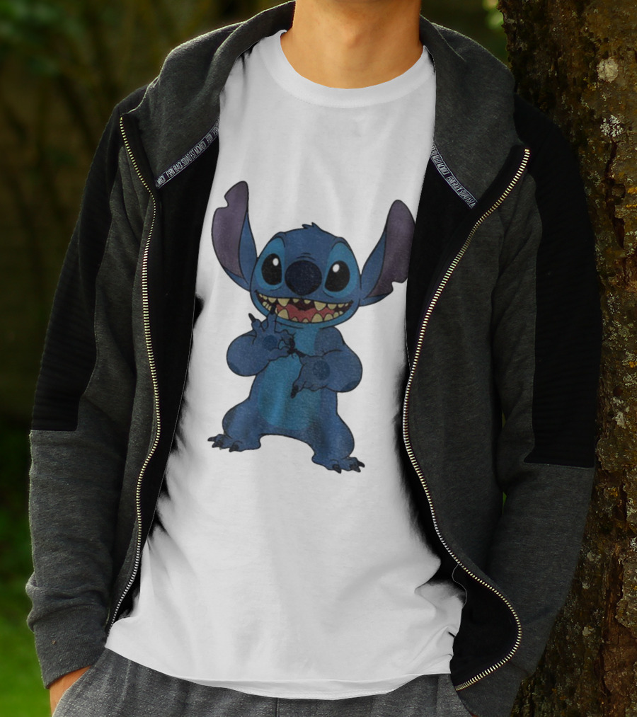 Six Seven 6 7 Meme Funny Stitch Hands Character T-Shirt