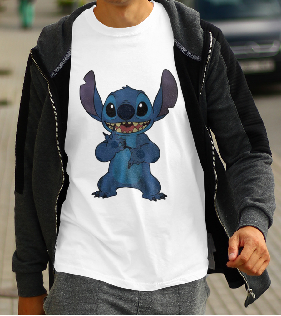 Six Seven 6 7 Meme Funny Stitch Hands Character T-Shirt