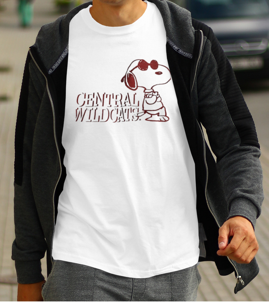 Central Wildcats Snoopy Arizona Wildcats T-Shirt