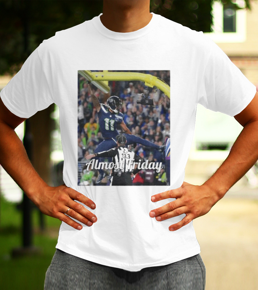 Almost Friday Jaxon Smith-Njigba Touchdown Celebration Seahawks Football T-Shirt