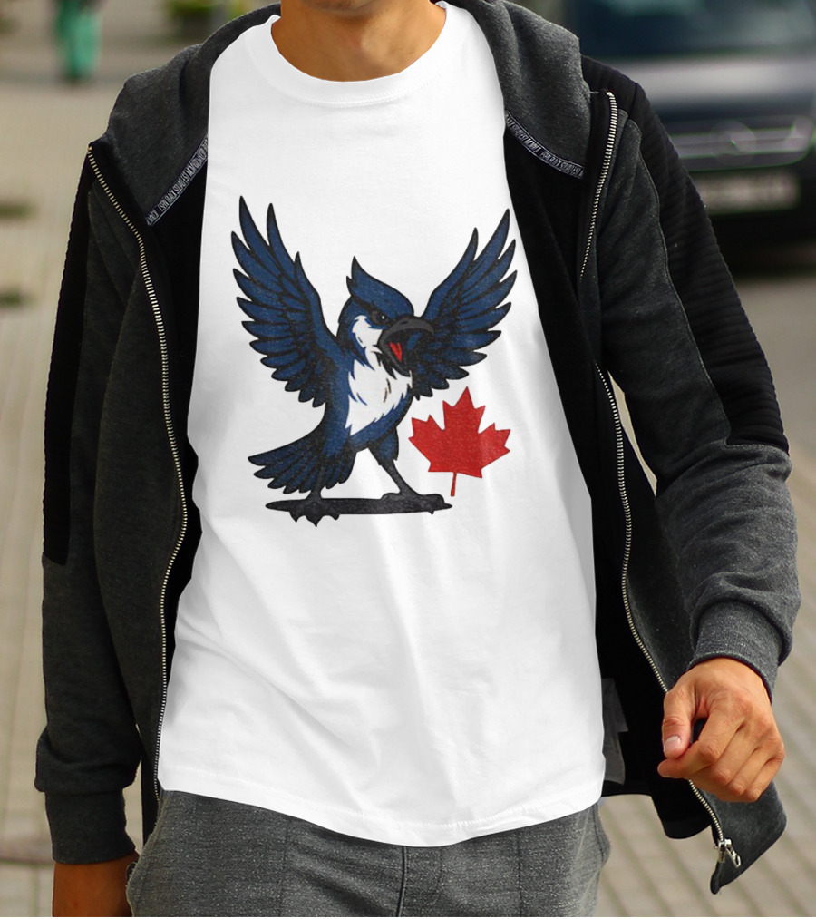 Toronto Blue Jays Canadian Blue Jay Go Jays Maple Leaf T-Shirt