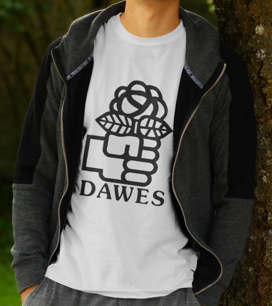 Dawes Rose Fist Symbol Icon T-Shirt