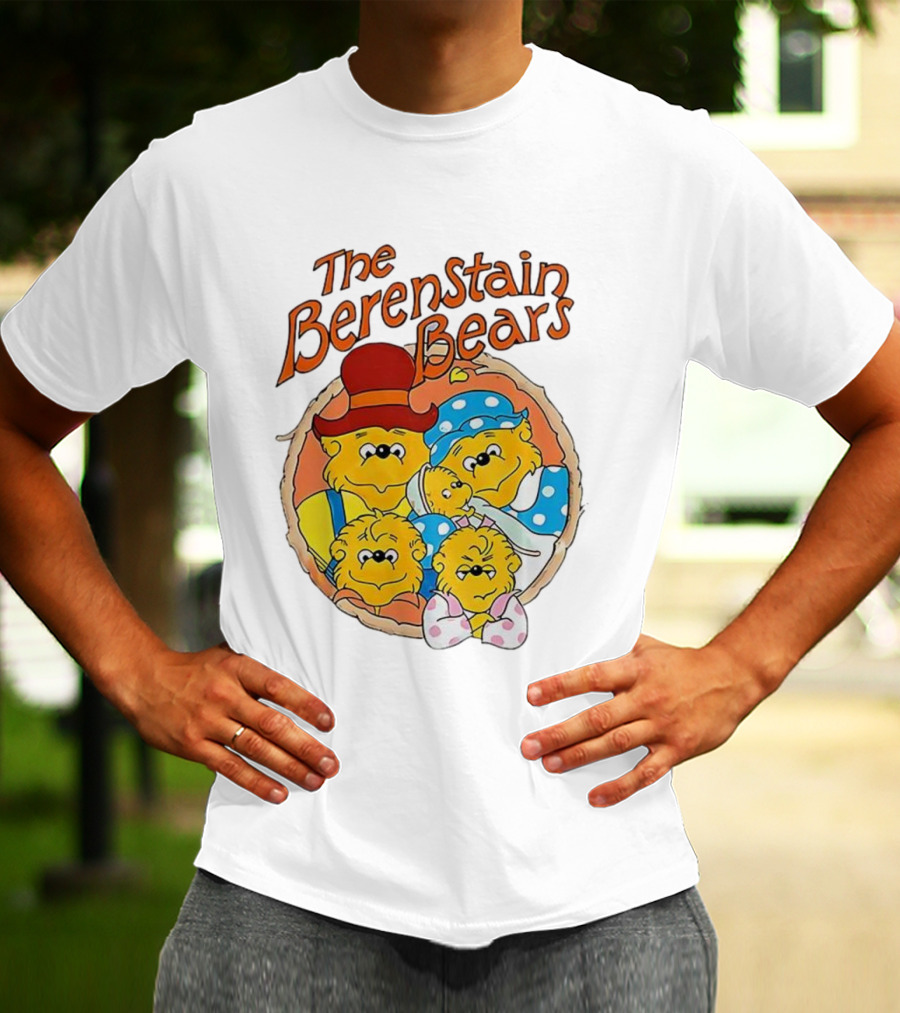 The Berenstain Bears Family Cartoon Nostalgia Vintage Style T-Shirt