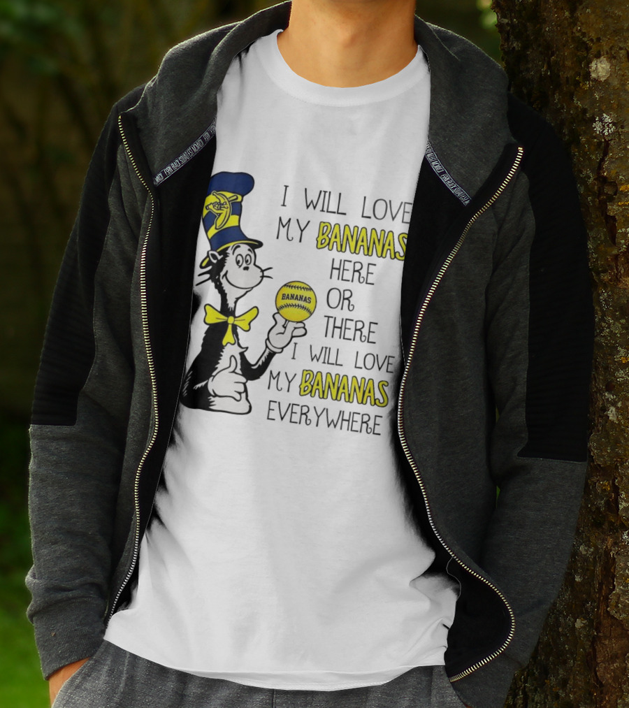 The Cat In The Hat Bananas Love My Bananas Everywhere T-Shirt