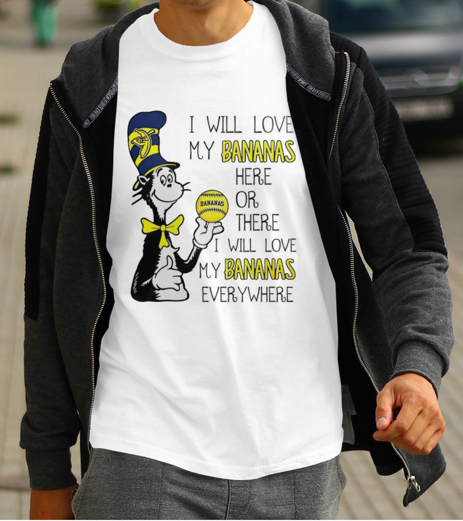 The Cat In The Hat Bananas Love My Bananas Everywhere T-Shirt