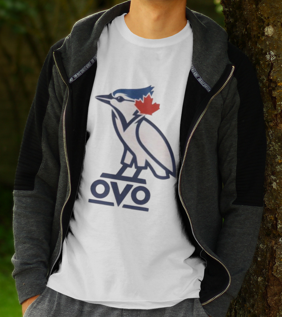 Toronto Blue Jays OVO Owl Maple Leaf Emblem T-Shirt