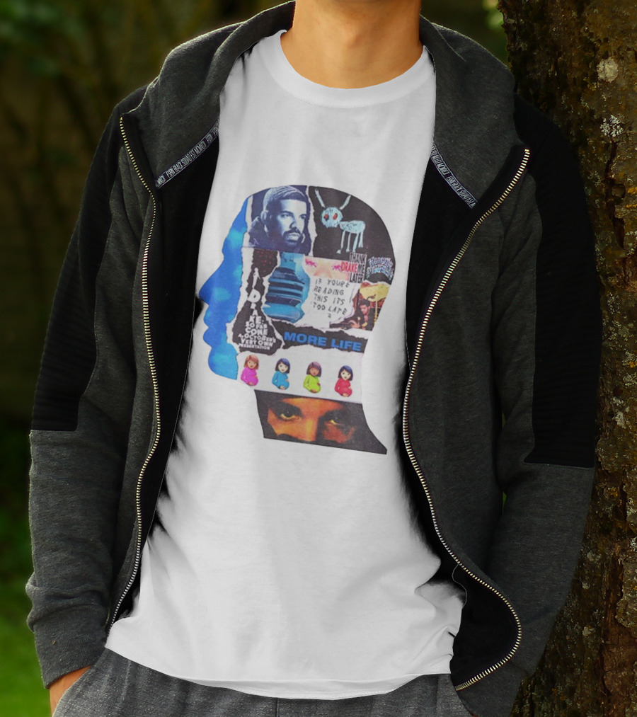 Drake Thank Me Later If You’re Reading This It’s Too Late More Life Collage T-Shirt