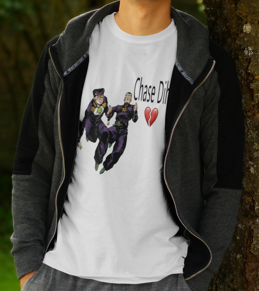 Jojo's Bizarre Adventure Chase Dih Heart Broken Iconic Characters Jump Action T-Shirt