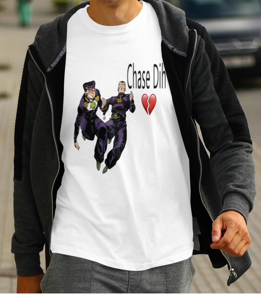 Jojo's Bizarre Adventure Chase Dih Heart Broken Iconic Characters Jump Action T-Shirt