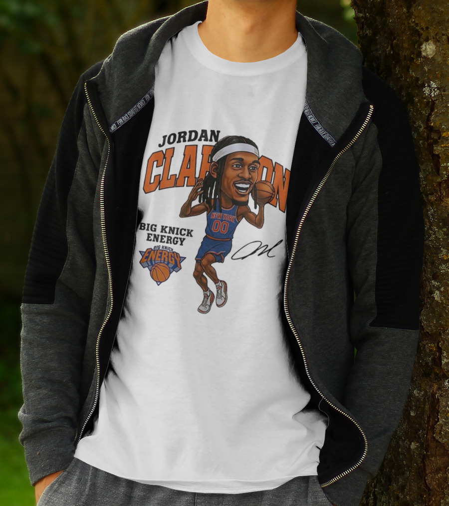 Jordan Clarkson New York 00 Energy Knicks Basketball T-Shirt