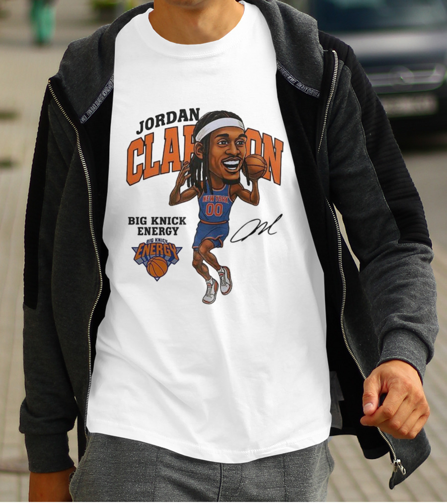 Jordan Clarkson New York 00 Energy Knicks Basketball T-Shirt