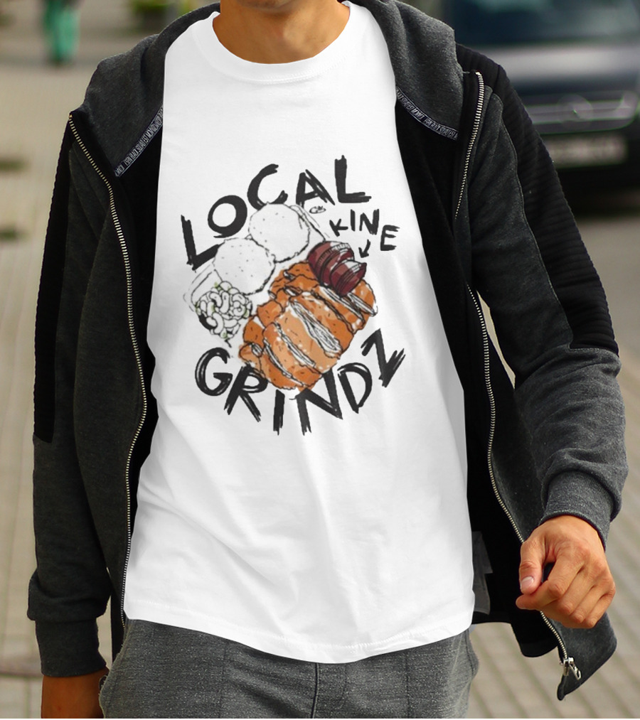 Local Kine Grindz Iconic Hawaiian Plate Lunch T-Shirt