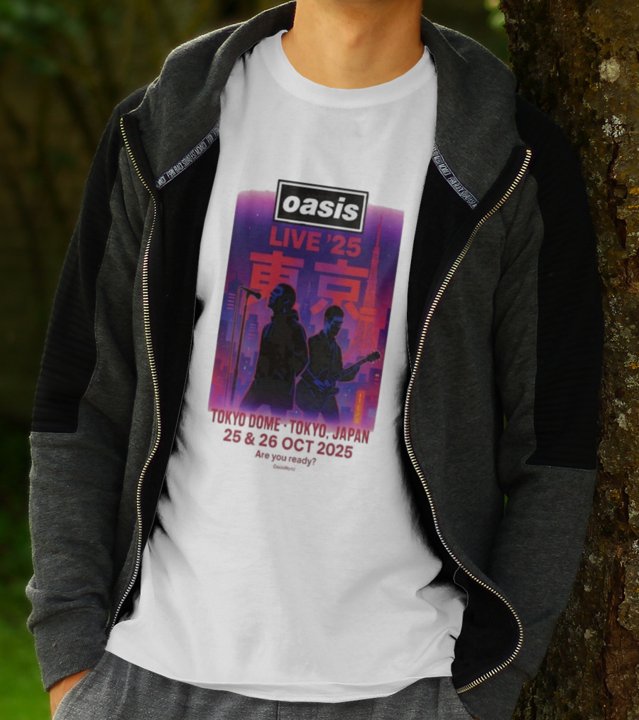 Oasis Live 2025 Tokyo Concert At Tokyo Dome October 25-26 Japan T-Shirt