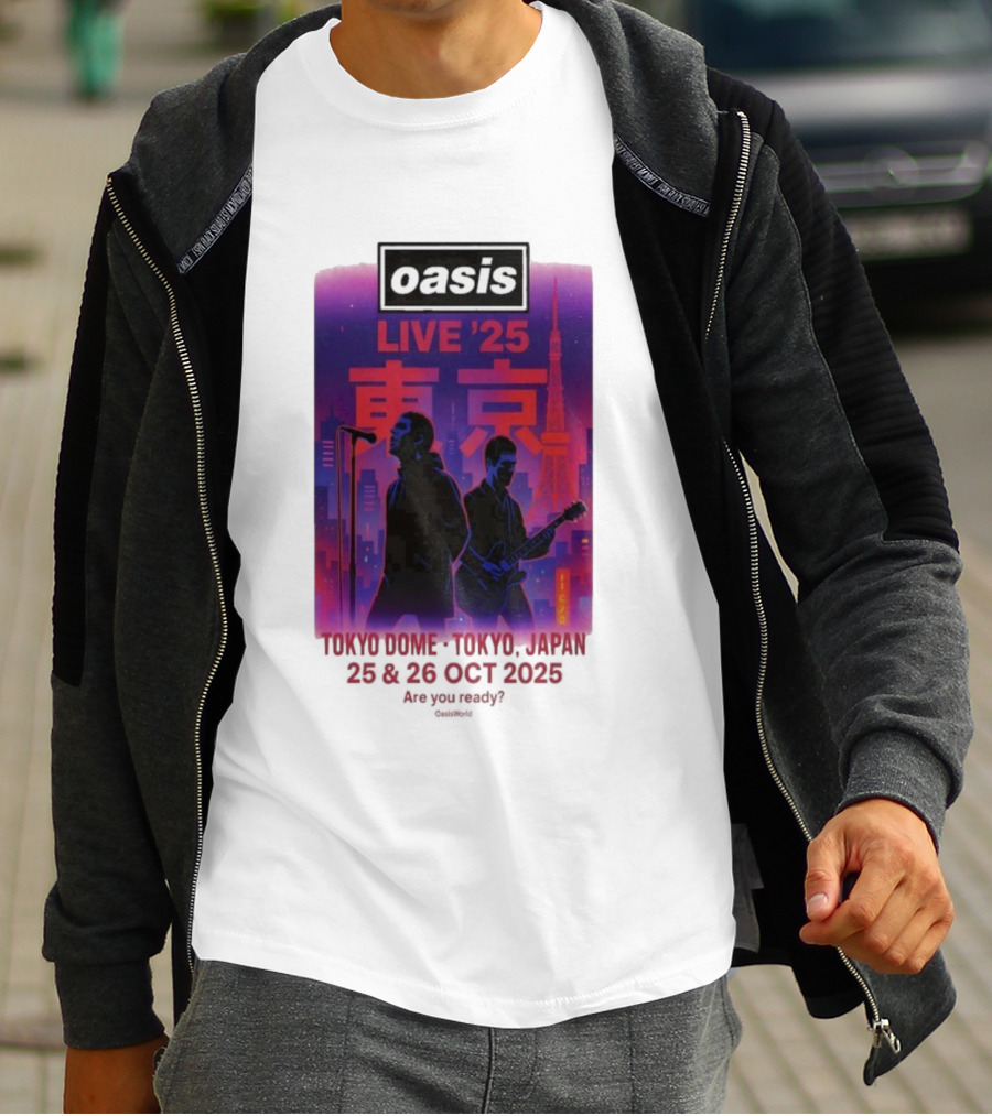 Oasis Live 2025 Tokyo Concert At Tokyo Dome October 25-26 Japan T-Shirt