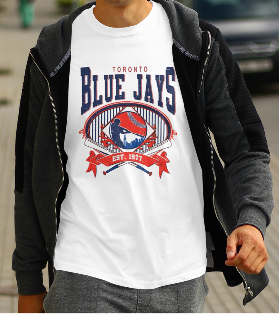Toronto Blue Jays Vintage 90s Baseball Est 1977 Retro Toronto Blue Jays T-Shirt