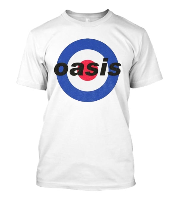 Oasis Mod Roundel Brit Pop Icon Style T-Shirt