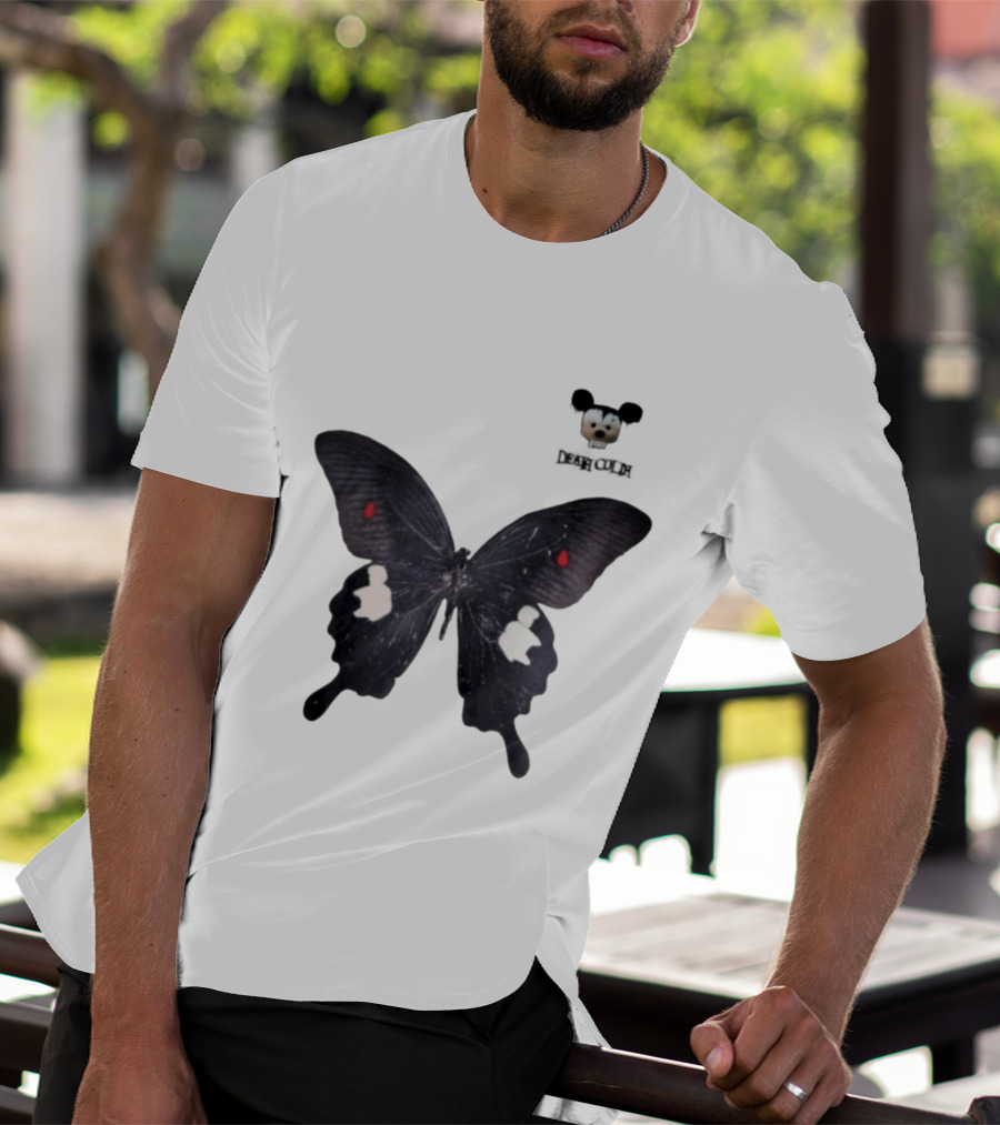 Cold Dead Butterfly Mouse Skull T-Shirt