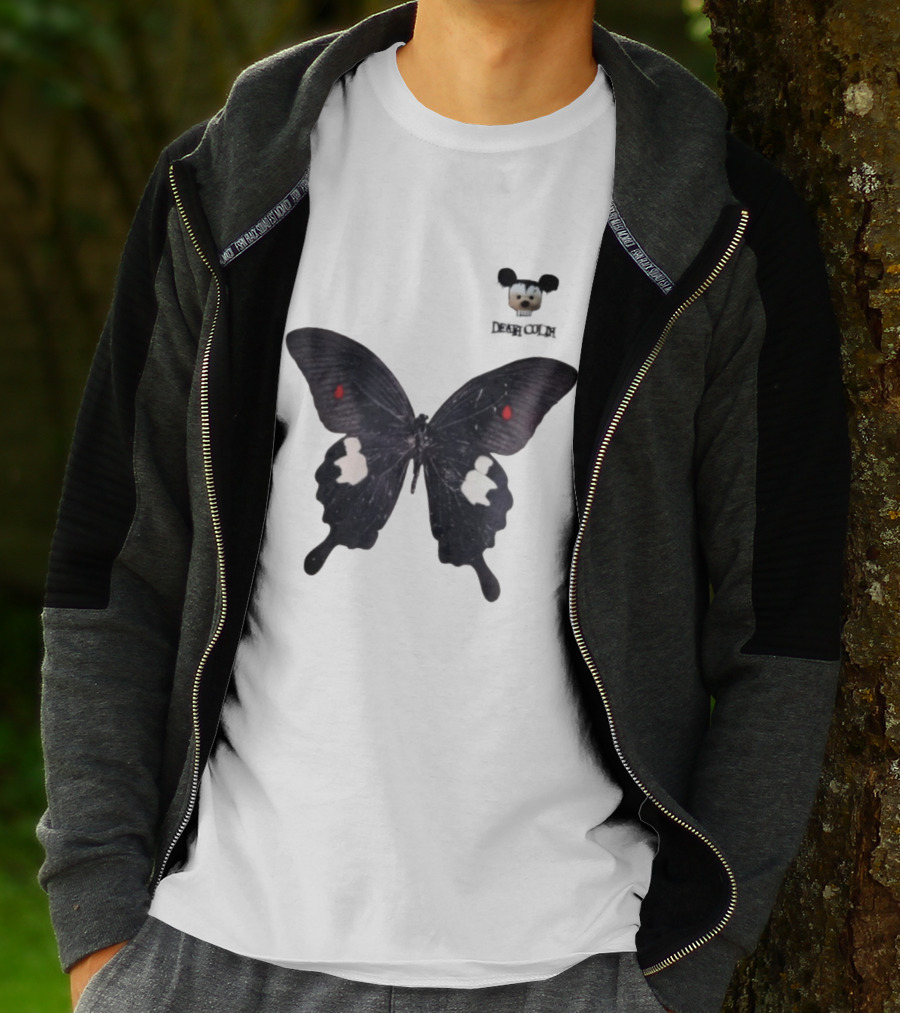 Cold Dead Butterfly Mouse Skull T-Shirt