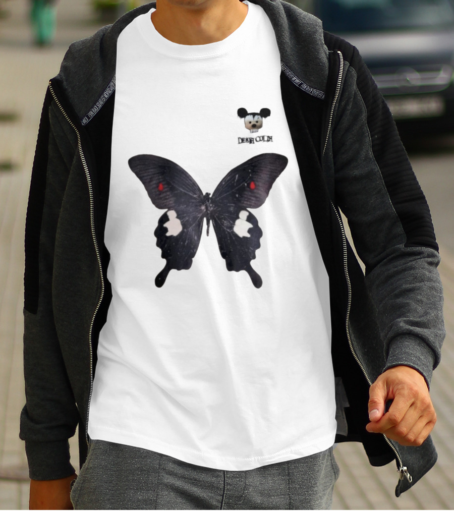 Cold Dead Butterfly Mouse Skull T-Shirt