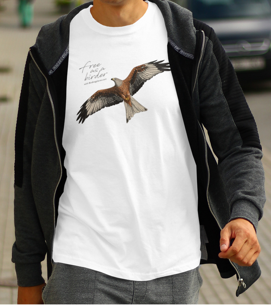 Eagle Free As A Birder Majestic Flight T-Shirt