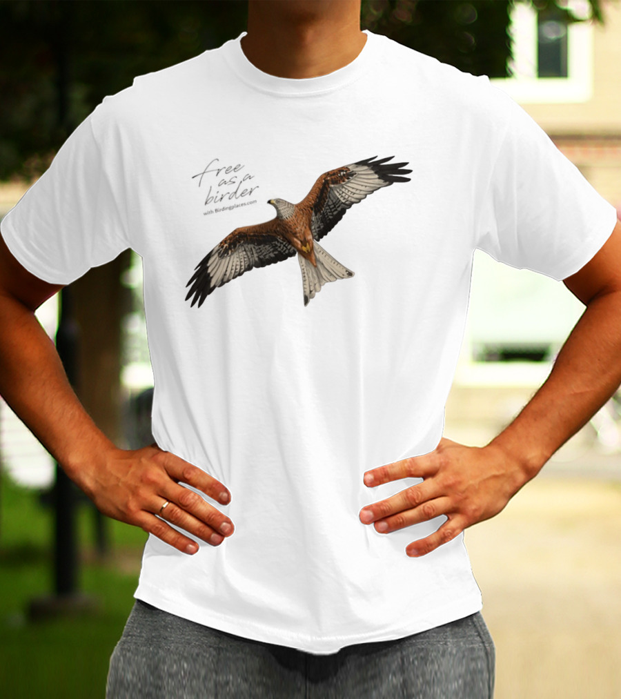 Eagle Free As A Birder Majestic Flight T-Shirt