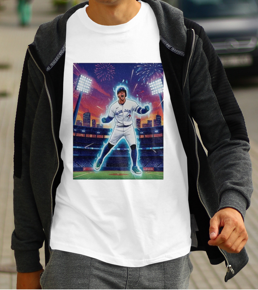George Springer Blue Jays Fireworks Stadium Celebration Springer Dinger T-Shirt