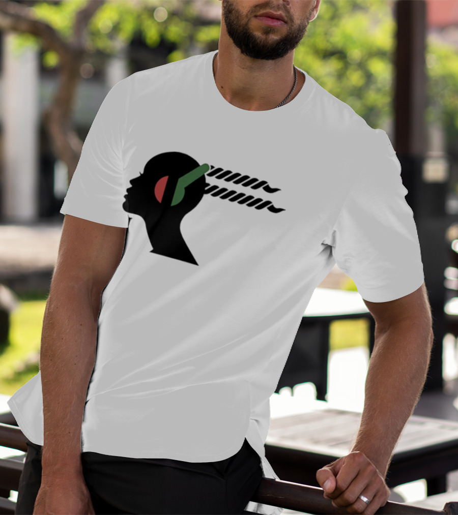 Jeffrey Wright Highest 2 Lowest Stackin’ Hits Records Silhouette With Headphones T-Shirt