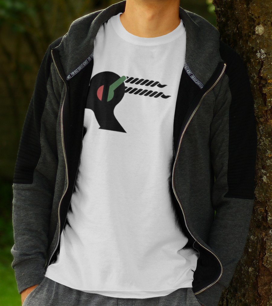 Jeffrey Wright Highest 2 Lowest Stackin’ Hits Records Silhouette With Headphones T-Shirt