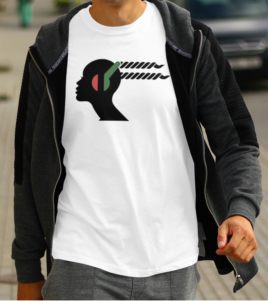 Jeffrey Wright Highest 2 Lowest Stackin’ Hits Records Silhouette With Headphones T-Shirt