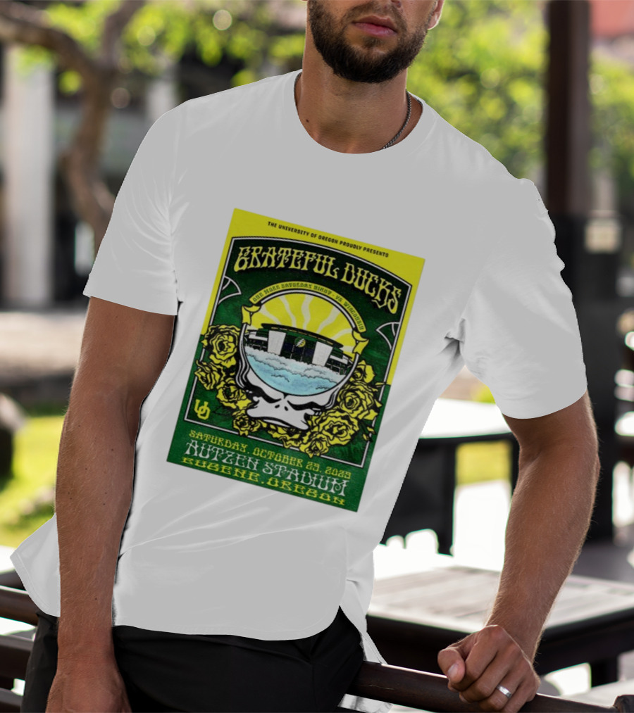 University Of Oregon Grateful Ducks One More Saturday Night Vs Wisconsin October 25 2025 Autzen Stadium Eugene T-Shirt