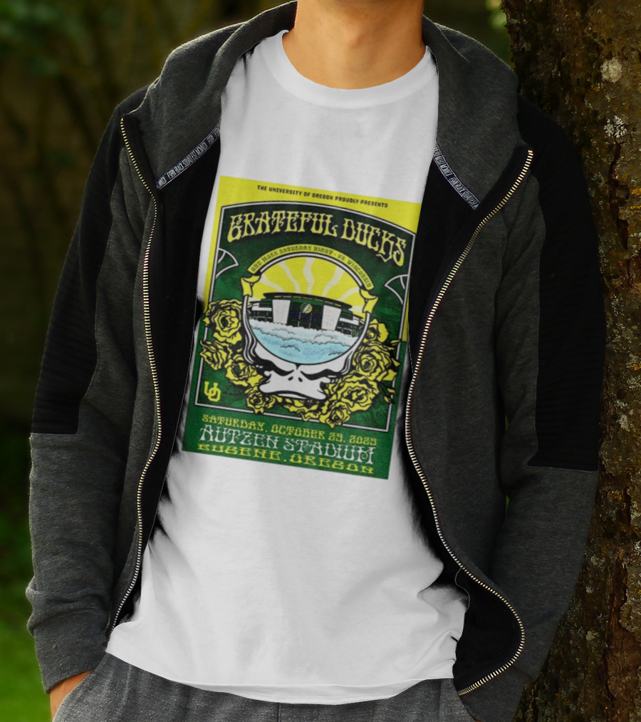 University Of Oregon Grateful Ducks One More Saturday Night Vs Wisconsin October 25 2025 Autzen Stadium Eugene T-Shirt