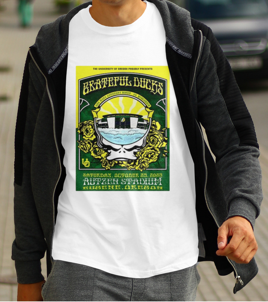 University Of Oregon Grateful Ducks One More Saturday Night Vs Wisconsin October 25 2025 Autzen Stadium Eugene T-Shirt