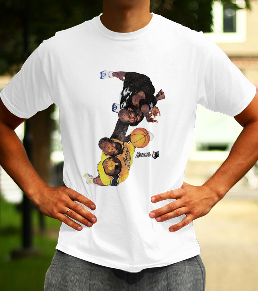 Kobe Bryant Los Angeles Lakers Kevin Garnett Minnesota Timberwolves NBA Vintage Rivalry T-Shirt