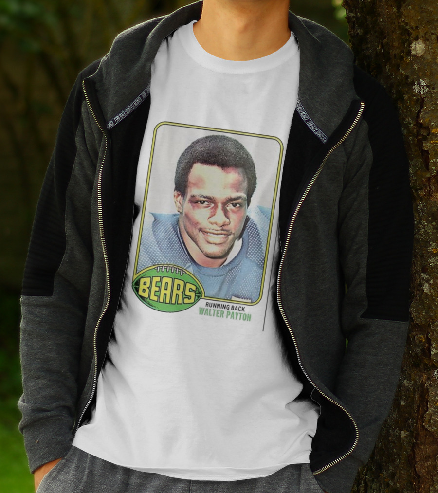Walter Payton Bears NFL Trading Card Football Image T-Shirt
