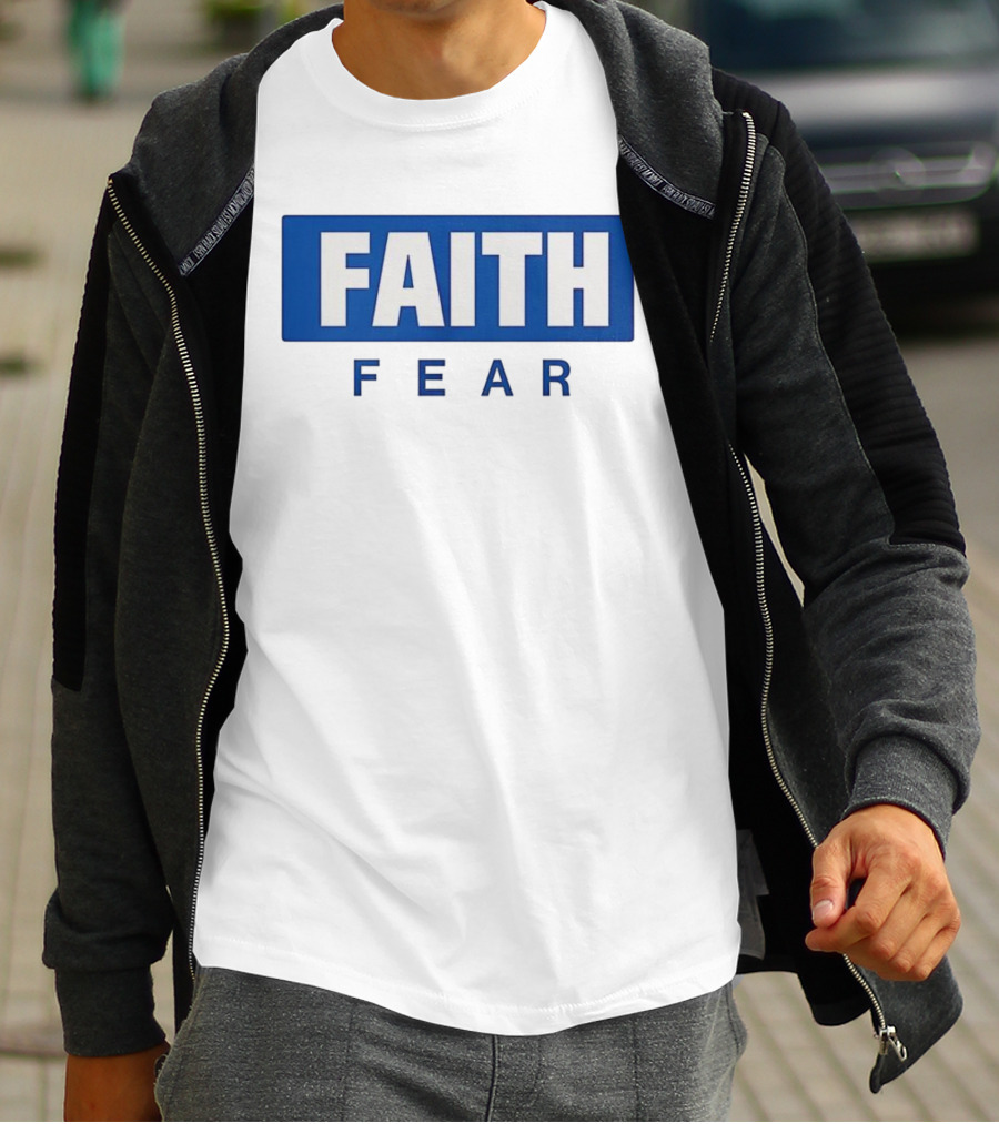 FAITH Over Fear Bold Block Lettering T-Shirt
