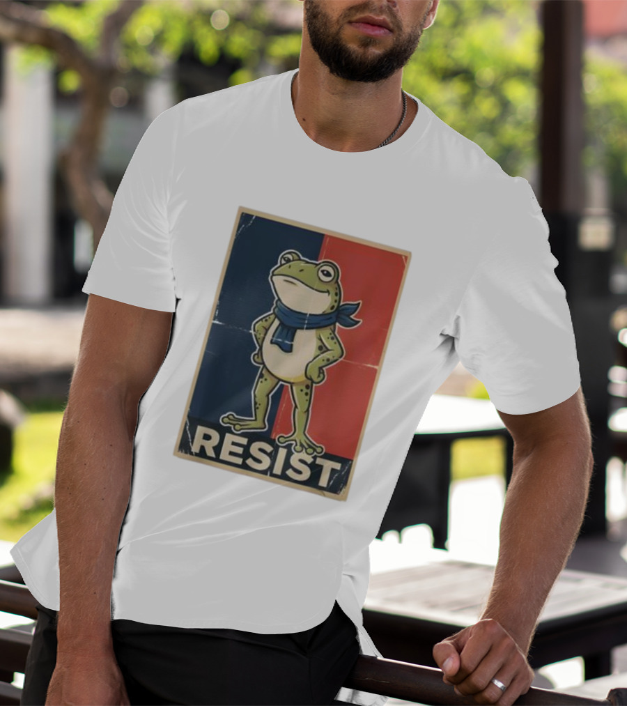 Resist Frog Stand No Kings Day T-Shirt