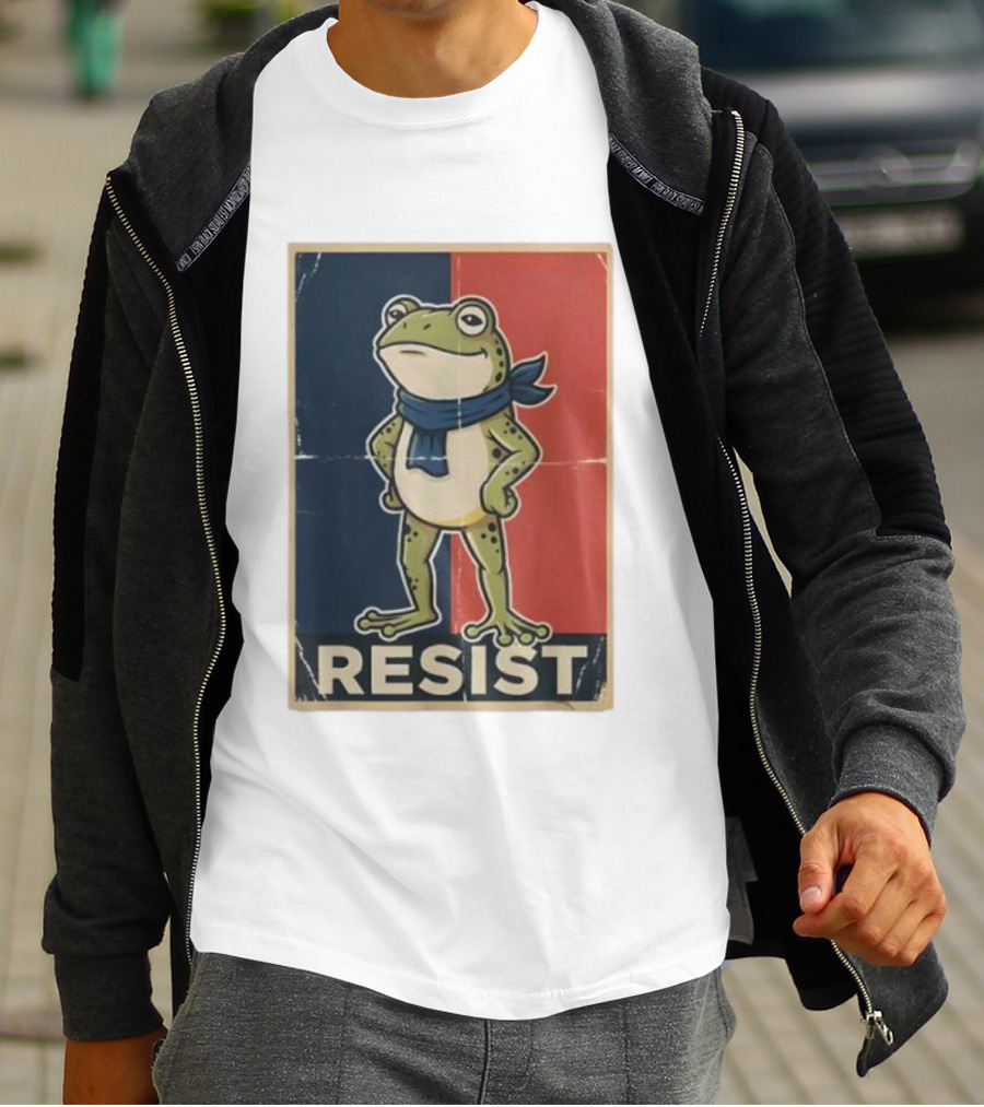 Resist Frog Stand No Kings Day T-Shirt