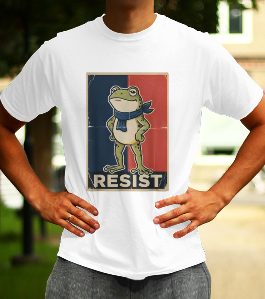 Resist Frog Stand No Kings Day T-Shirt