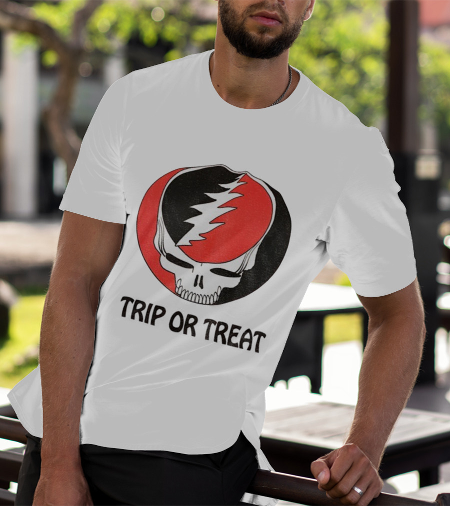 Grateful Dead Skull Trip Or Treat Halloween T-Shirt