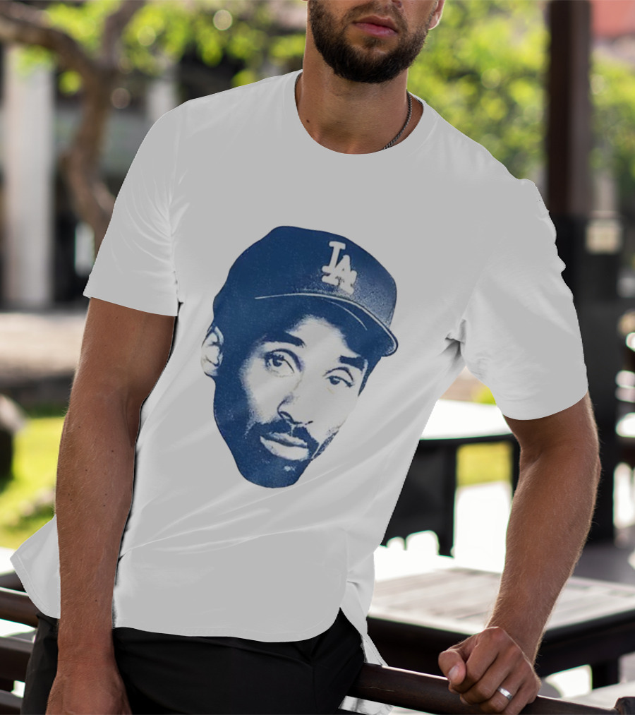 Kobe Bryant Los Angeles Dodgers MLB Vintage Big Face T-Shirt