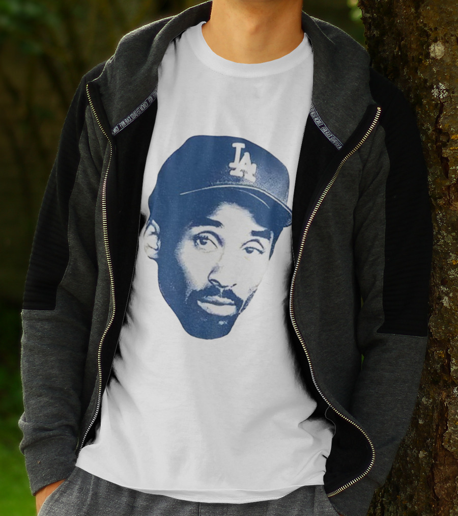 Kobe Bryant Los Angeles Dodgers MLB Vintage Big Face T-Shirt