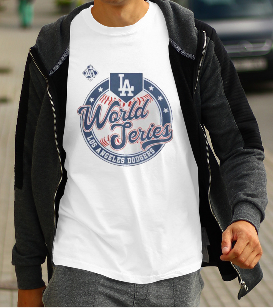 Los Angeles Dodgers 2025 World Series LA Majestic Threads T-Shirt
