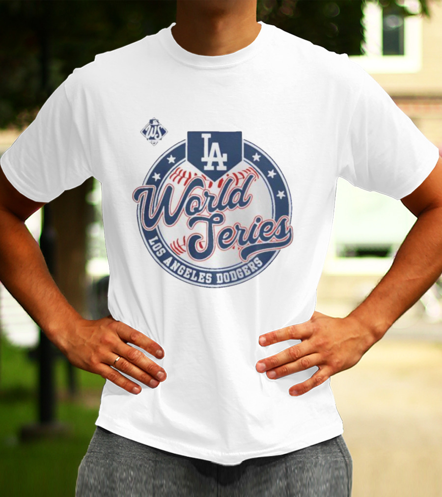 Los Angeles Dodgers 2025 World Series LA Majestic Threads T-Shirt