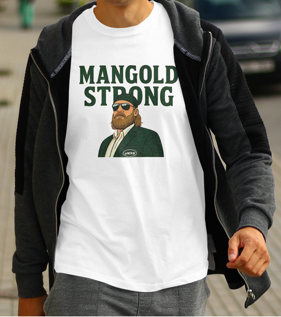 Mangold Strong New York Jets Nick Mangold Tribute T-Shirt